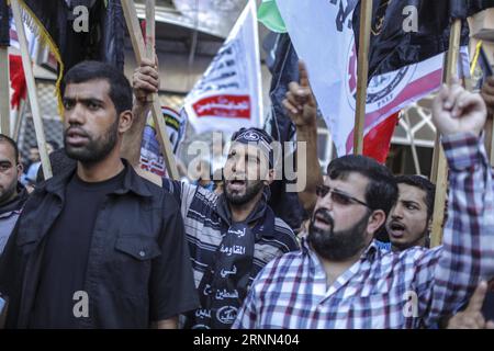 (170623) -- GAZA, 23 juin 2017 -- des Palestiniens participent au rassemblement marquant la Journée Al-Qods ou Journée de Jérusalem, dans la ville de Gaza, le 23 juin 2017. Wissam Nassar) (dtf) RASSEMBLEMENT QUOTIDIEN MIDEAST-GAZA-RAMDAN-Al-QUDS zhaoyue PUBLICATIONxNOTxINxCHN Gaza le 23 2017 juin DES PALESTINIENS participent au rassemblement marquant la Journée Al Qods ou la Journée de Jérusalem dans la ville de Gaza LE 23 2017 juin Wissam Nassar dtf Mideast Gaza ramdan Al Quds Rally PUBLICATIONxNOTxINXNoxCHN Banque D'Images