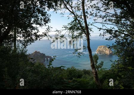 Ermitage de San Juan de Gaztelugatxe (Bermeo, pays basque espagnol) Banque D'Images