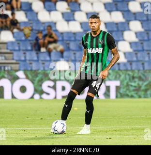 Reggio Emilia, Italie. 01 septembre 2023. Ruan Tressoldi (Sassuolo) lors du match américain Sassuolo vs Hellas Verona FC, football italien Serie A à Reggio Emilia, Italie, septembre 01 2023 crédit : Agence photo indépendante/Alamy Live News Banque D'Images