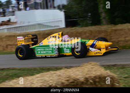 Lorina McLaughlin, Benetton-Ford B192, 30 ans du Festival of Speed, une sélection de quelques-unes des meilleures voitures et motos de toutes les catégories automobiles Banque D'Images