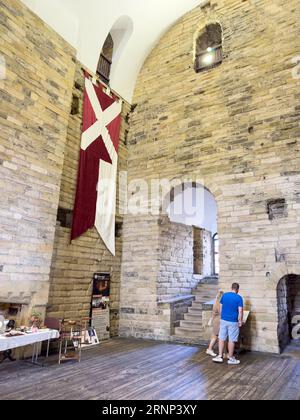 La Grande salle au château de Newcastle du 12e siècle, la porte Noire, Newcastle upon Tyne, Tyne et Wear, Angleterre, Royaume-Uni Banque D'Images