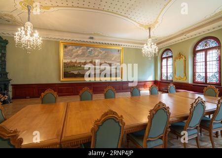 Lubeck Hall à la Maison de l'intérieur des têtes noires - Riga, Lettonie Banque D'Images