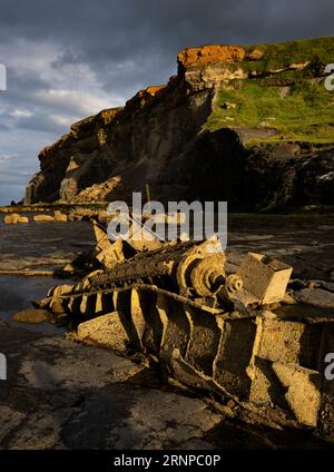 L'épave de l'amiral van tromp, à Saltwick Bay, Whitby, North Yorkshire, Royaume-Uni Banque D'Images