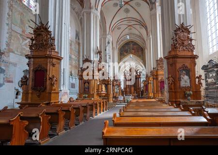 Intérieur de l'église Bernardine - Vilnius, Lituanie Banque D'Images