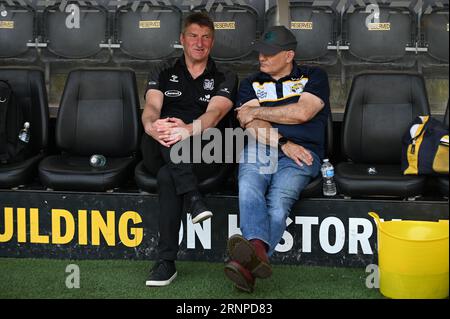 Tony Smith entraîneur-chef du Hull FC avant le match Betfred Super League Round 24 Hull FC vs Leeds Rhinos au MKM Stadium, Hull, Royaume-Uni, le 2 septembre 2023 (photo de Craig Cresswell/News Images) Banque D'Images