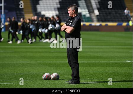 Tony Smith entraîneur-chef du Hull FC avant le match Betfred Super League Round 24 Hull FC vs Leeds Rhinos au MKM Stadium, Hull, Royaume-Uni, le 2 septembre 2023 (photo de Craig Cresswell/News Images) dans, le 9/2/2023. (Photo de Craig Cresswell/News Images/Sipa USA) crédit : SIPA USA/Alamy Live News Banque D'Images