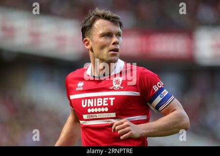 Middlesbrough, Royaume-Uni. 02 septembre 2023. Jonathan Howson #16 de Middlesbrough lors du Sky Bet Championship Match Middlesbrough vs Queens Park Rangers au Riverside Stadium, Middlesbrough, Royaume-Uni, le 2 septembre 2023 (photo de James Heaton/News Images) à Middlesbrough, Royaume-Uni le 9/2/2023. (Photo de James Heaton/News Images/Sipa USA) crédit : SIPA USA/Alamy Live News Banque D'Images