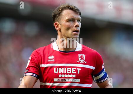 Middlesbrough, Royaume-Uni. 02 septembre 2023. Jonathan Howson #16 de Middlesbrough lors du Sky Bet Championship Match Middlesbrough vs Queens Park Rangers au Riverside Stadium, Middlesbrough, Royaume-Uni, le 2 septembre 2023 (photo de James Heaton/News Images) à Middlesbrough, Royaume-Uni le 9/2/2023. (Photo de James Heaton/News Images/Sipa USA) crédit : SIPA USA/Alamy Live News Banque D'Images