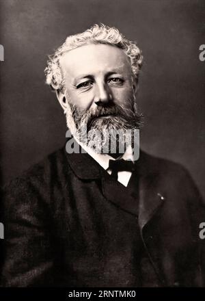 Jules Verne ( 1828- 1905 ) Portrait de Félix Nadar Banque D'Images