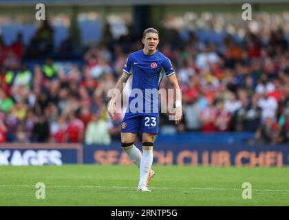 Stamford Bridge, Chelsea, Londres, Royaume-Uni. 2 septembre 2023. Premier League football, Chelsea contre Nottingham Forest ; Conor Gallagher de Chelsea crédit : action plus Sports/Alamy Live News Banque D'Images