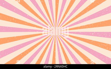 Cirque de rayon de soleil. Fond de rayons du soleil. Rafale radiale. Motif Sunburst. Ligne de poutres. Rayonnez la lumière du soleil. Texture d'effet comique. Rayures pop art rétro Illustration de Vecteur