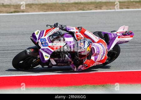 Barcelone, Espagne. 1 septembre 2023. g89 lors de la pratique du moto GP Gran Premi Energi Monster de Catalunya au circuit de Barcelona-Catalunya à Barcelone. (Image de crédit : © David Ramirez/DAX via ZUMA Press Wire) USAGE ÉDITORIAL SEULEMENT! Non destiné à UN USAGE commercial ! Banque D'Images