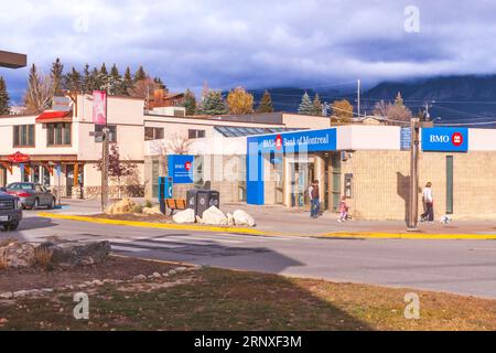 La ville d'Invermere, sur les rives du lac Windermere, dans la vallée de la rivière Kootenay, en Colombie-Britannique, au Canada. Banque D'Images