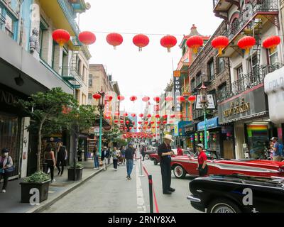 Au Vintage car Show, Chinatown, San Francisco Banque D'Images