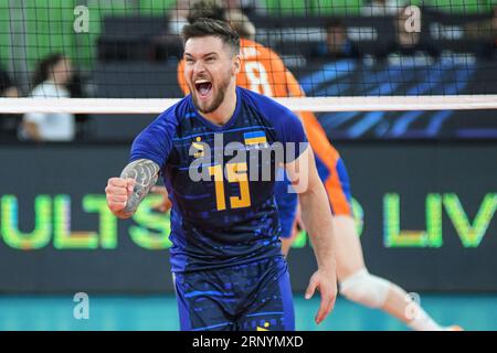 Vitaliy Shtchytkov (Ukraine). Championnat du monde de volleyball 2022. Banque D'Images