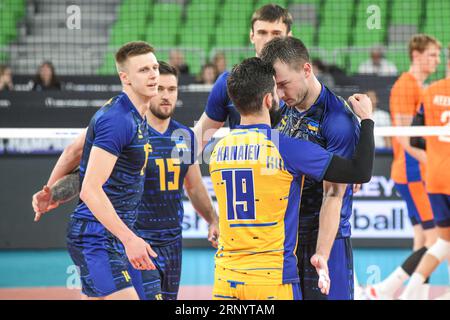 Équipe nationale d'Ukraine de volleyball. Championnat du monde de volleyball 2022. Banque D'Images