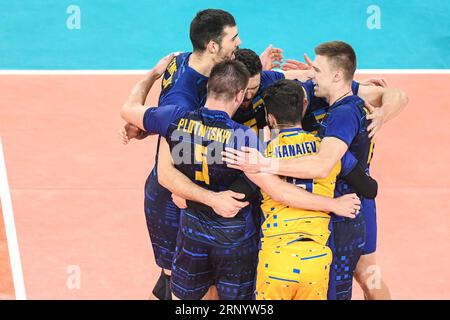 Équipe nationale ukrainienne de volleyball. Championnat du monde de volleyball 2022. Banque D'Images