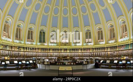 Museen in Europa, British Museum London, Großbritannien 180504 -- LONDRES, 4 mai 2018 -- photo fournie par les administrateurs du British Museum le 4 mai 2018 montre l'intérieur de la salle de lecture du British Museum à Londres, en Grande-Bretagne. La salle de lecture du British Museum, située au cœur du musée, est actuellement fermée pour rénovation. Karl Marx a passé beaucoup de temps dans la salle de lecture pendant ses années à Londres. BRETAGNE-LONDRES-BRITISH MUSEUM-SALLE DE LECTURE-KARL MARX XINHUA PUBLICATIONXNOTXINXCHN Banque D'Images