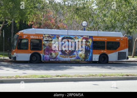 Los Angeles, Californie, États-Unis 1 septembre 2023 Paw Patrol le Mighty Movie bus le 1 septembre 2023 à Los Angeles, Californie, États-Unis. Photo de Barry King/Alamy stock photo Banque D'Images