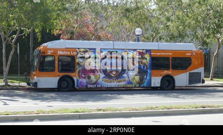 Los Angeles, Californie, États-Unis 1 septembre 2023 Paw Patrol le Mighty Movie bus le 1 septembre 2023 à Los Angeles, Californie, États-Unis. Photo de Barry King/Alamy stock photo Banque D'Images