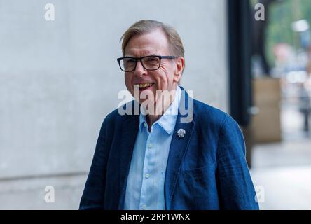 Londres, Royaume-Uni. 3 septembre 2023. L'acteur Timothy Spall arrive aux studios de la BBC dimanche avec Laura Kuenssberg. Crédit : Mark Thomas/Alamy Live News Banque D'Images