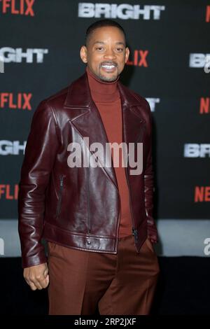 Londres, Royaume-Uni. 15 décembre 2017. Will Smith assiste à la première européenne de 'Bright' qui se tient au BFI Southbank à Londres. (Photo Fred Duval/SOPA Images/Sipa USA) crédit : SIPA USA/Alamy Live News Banque D'Images