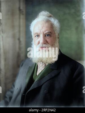 Alexander Graham Bell. La Bibliothèque du Congrès le date entre 1905 et 1945. J'ai fait un peu de recherche et c'est probablement à partir de 1914. Banque D'Images