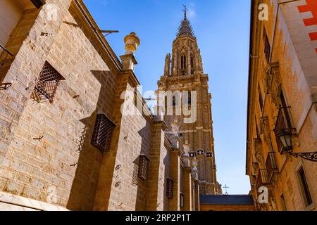 La Cathédrale pritiale de Sainte Marie de Tolède, Catedral Primada Santa Maria de Toledo est une église catholique romaine à Tolède, Espagne. Banque D'Images