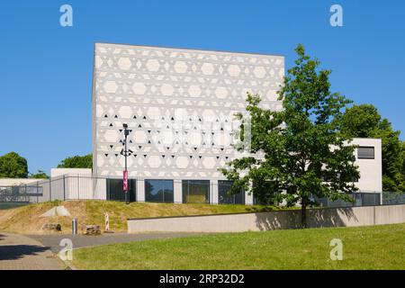 Nouvelle synagogue, Maison de culte de la communauté juive, Bochum, région de la Ruhr, Rhénanie du Nord-Westphalie, Allemagne Banque D'Images