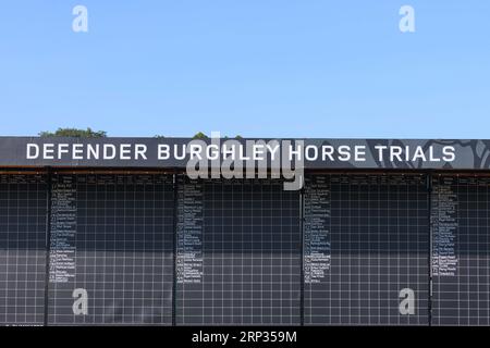 30 août 2023 Burghley Horse Trail Banque D'Images