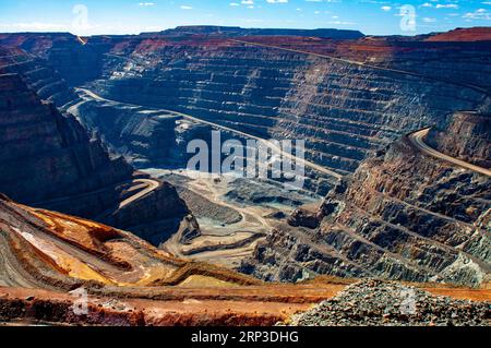 La mine d'or Super Pit à Kalgoorlie en Australie occidentale Banque D'Images