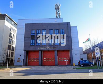 Caserne de pompiers de Cardiff. 2023 Banque D'Images