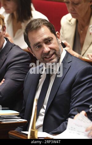 (181016) -- PARIS, 16 octobre 2018 -- une photo prise le 16 octobre 2018 montre le nouveau ministre de l'intérieur Christophe Castaner à Paris, en France. Le président français Emmanuel Macron a nommé mardi Christophe Castaner, l'un de ses principaux soutiens, pour superviser les affaires intérieures et remplacer Gérard Collomb, dans son dernier remaniement ministériel. FRANCE-PARIS-CABINET-REMANIEMENT JackxChan PUBLICATIONxNOTxINxCHN Banque D'Images