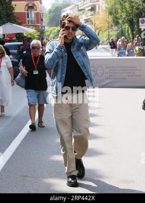 Venise, Italie. 03 septembre 2023. Venise, 80e Festival du film de Venise 2023. Jour 5 - les gens de Venise - sur la photo : Louis Garrel crédit : Agence photo indépendante/Alamy Live News Banque D'Images