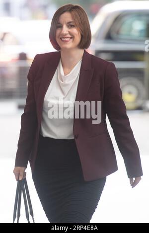 Londres, Royaume-Uni. 03 septembre 2023. Bridget Phillipson, secrétaire à l'éducation de l'ombre, est vue à BBC Broadcasting House où elle est invitée le dimanche avec Laura Kuenssberg. Crédit : Justin ng/Alamy Live News Banque D'Images