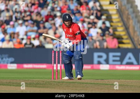 Birmingham 3 septembre : Jonny Bairstow d'Angleterre chauves-souris lors de la troisième vitalité T20 International England Men v New Zealand Men à Edgbaston le 2023 septembre Birmingham Angleterre . Crédit : PATRICK ANTHONISZ/Alamy Live News Banque D'Images