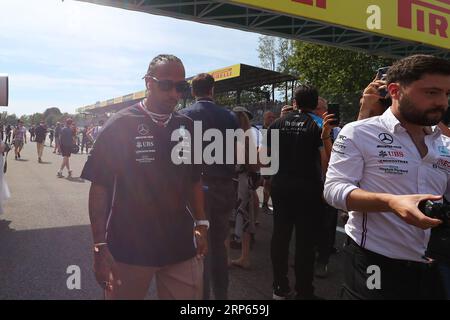 Lewis Hamilton (GBR) Mercedes W14 E Performance pendant la course dimanche 3 septembre 2023 FORMULE 1 PIRELLI GRAN PREMIO d’ITALIA 2023 - 1 septembre au sept Banque D'Images