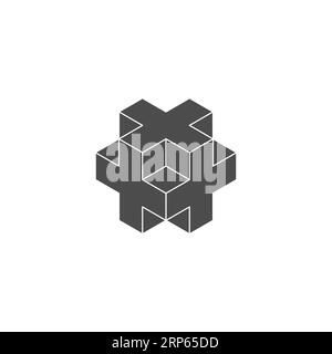 Icône d'ajout 3D isométrique plus Illustration de Vecteur