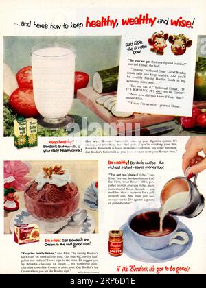 Publicité vintage « Good Housekeeping » de septembre 1953, États-Unis Banque D'Images