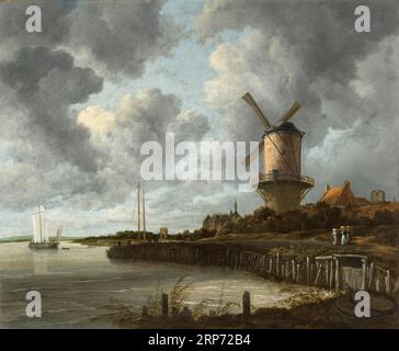 Le Moulin à Wijk bij Duurstede, Jacob Isaacksz van Ruisdael, c.1668 - c.1670 Banque D'Images