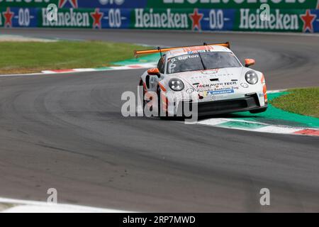 #6 Gustav Burton (Royaume-Uni, Fach Auto Tech), Porsche Mobil 1 Supercup à Autodromo Nazionale Monza le 2 septembre 2023 à Monza, Italie. (Photo de HIGH TWO) Banque D'Images