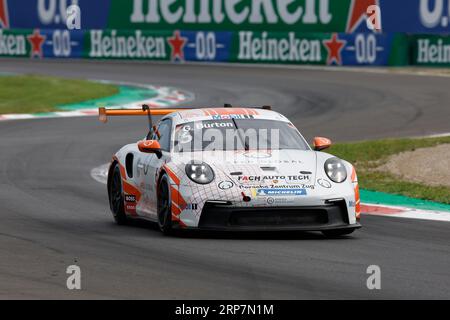 #6 Gustav Burton (Royaume-Uni, Fach Auto Tech), Porsche Mobil 1 Supercup à Autodromo Nazionale Monza le 2 septembre 2023 à Monza, Italie. (Photo de HIGH TWO) Banque D'Images