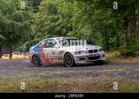 ADAC Eifel Rally Festival 2023, BMW M3, Vulkaneifel, Eifel, Rhénanie-Palatinat, Allemagne Banque D'Images