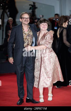 Venise, Italie. 03 septembre 2023. VENISE, ITALIE. 2 septembre 2023 : Milan Peschel à la première de “The Palace” au 80e Festival International du film de Venise. Photo : Kristina Afanasyeva/Featureflash crédit : Paul Smith/Alamy Live News Banque D'Images