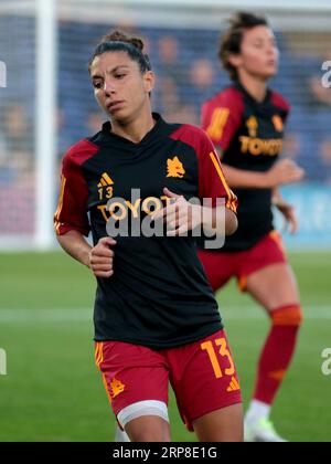 Londres, Royaume-Uni. 03 septembre 2023. Londres, Septmber 3e 2023 : ELISA Bartoli (13 Roma) lors du match amical de pré-saison entre Chelsea et Roma à Kingsmeadow, Londres, Angleterre. (Pedro Soares/SPP) crédit : SPP Sport Press photo. /Alamy Live News Banque D'Images