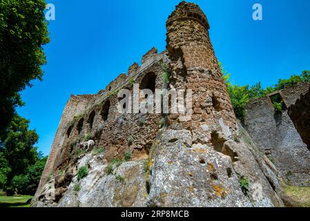 Ruines d'Antica Monterano - Italie Banque D'Images