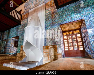 Dortoir au palais de Topkapi Harem. Istanbul, Turquie Banque D'Images