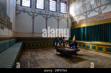 Salle de tuyauterie. Palais de Topkapi Harem. Istanbul, Turquie Banque D'Images