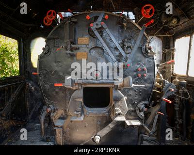 Locomotive à vapeur allemande (BMAG no 55037). 1924. Musée en plein air des locomotives à vapeur Camlik. Selcuk, Turquie Banque D'Images