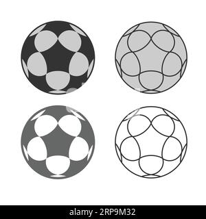 Korfball balles différentes Illustration de Vecteur